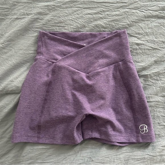 Bombshell Sportswear Tiny Waist Shorts in purple Size Medium - Picture 2 of 3